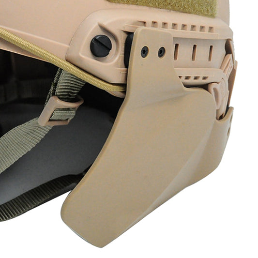 Airsoft ACH Fast Helmet Ear Cover Side Protection Rail Kit SWAT DE