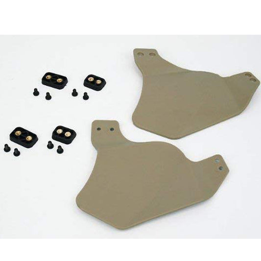 Airsoft ACH Fast Helmet Ear Cover Side Protection Rail Kit SWAT DE