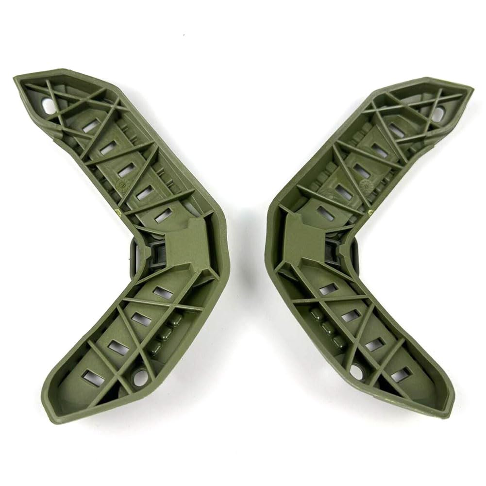 Airsoft Tactical Maritime Helmet Side Rail Set Guide Accessories for Flashlight OD