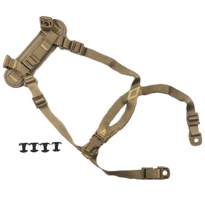 Airsoft Tactical MICH Helmet Retention System with 4 Points Chin Strap