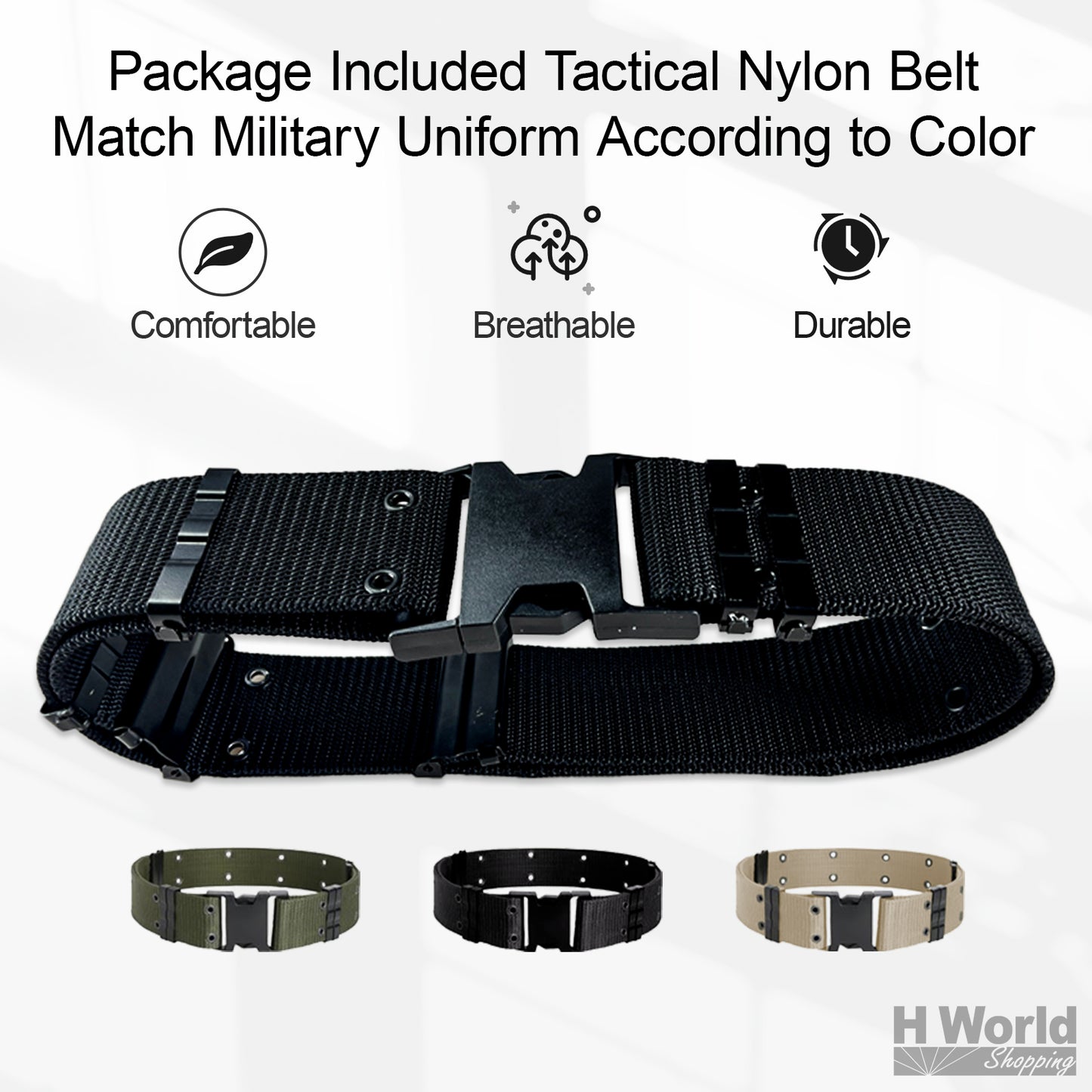 H World Shopping mens Military Tactical Hunting Combat BDU Uniform Shirt Pants Belt Woodland Suit