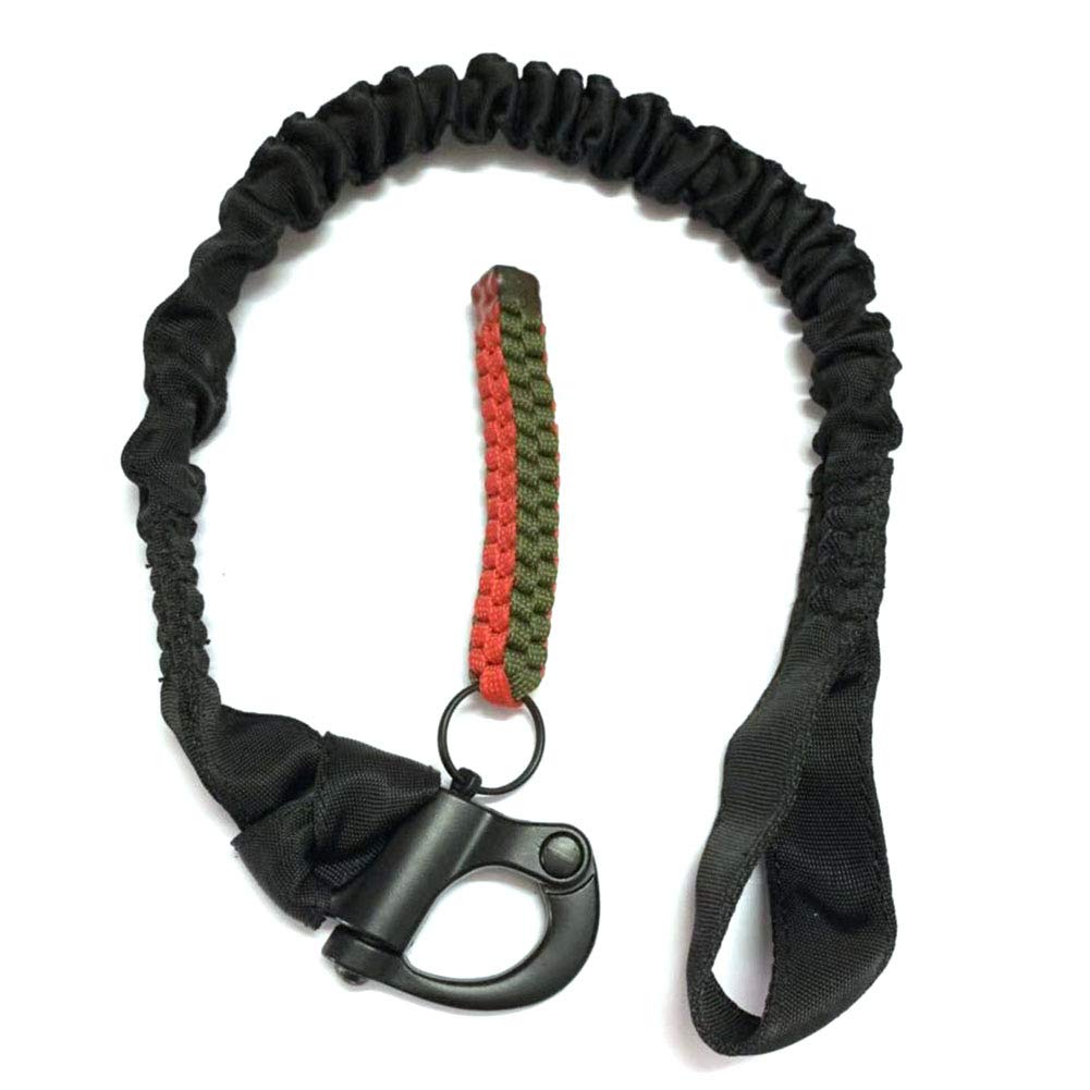 Tactical Upgraded Version Multi-Use Adjustable Quick Release Retractable Safety Sling Lanyard for Outdoor Sports Airsoft Hiking Tan