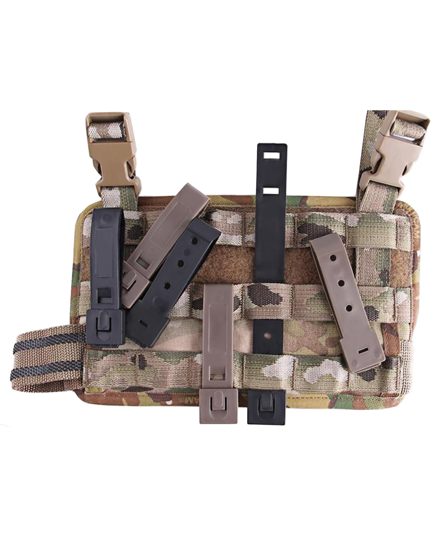 Durable Tactical Molle System 5 Inch Long Malice Clips Strap 3 Pack (5inch FG)