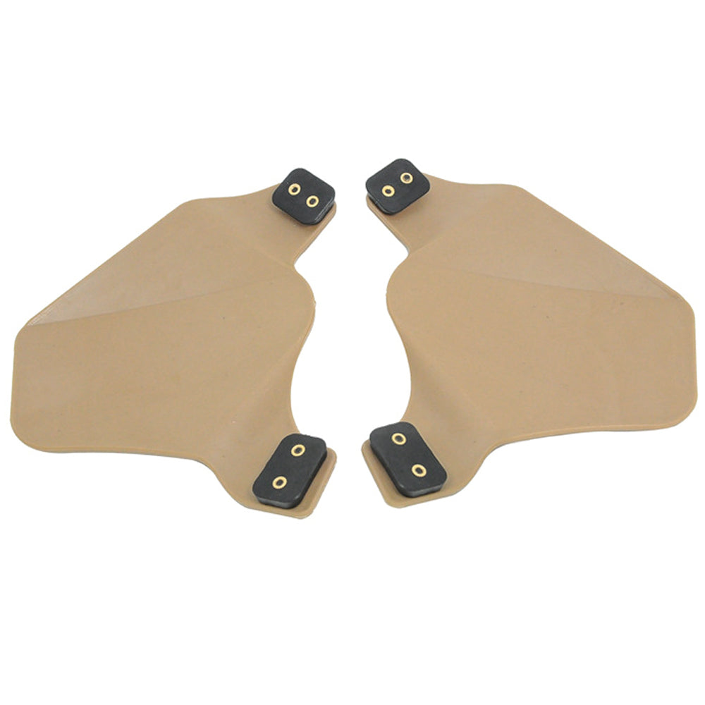 Airsoft ACH Fast Helmet Ear Cover Side Protection Rail Kit SWAT DE
