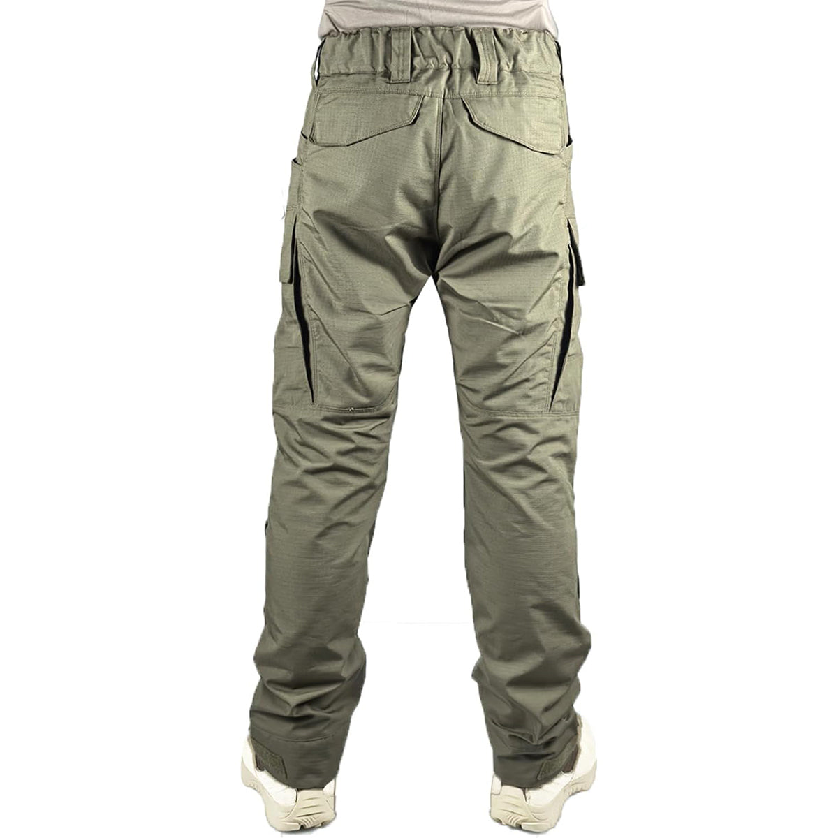 Tactical Airsoft Pants with Protection Knee Pads 10 Multiple Pockets Men Cargo Camouflage Combat Paintball Trousers Elastic Water Resistant Hook & Loop Adjuster Ripstop Heavy Duty Work Stretch