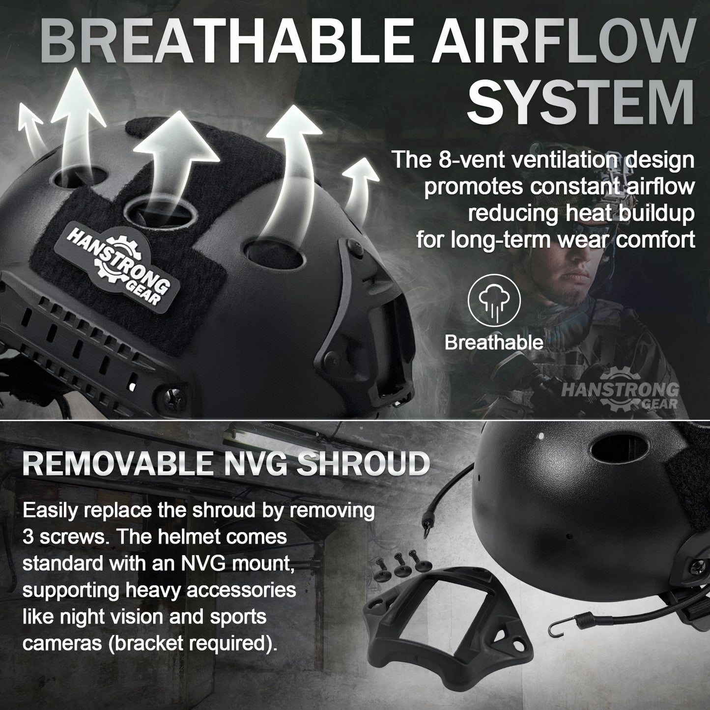 Airsoft Helmet and Mask Tactical Paintball Black PJ Type Fast Helmet with Detachable Adjustable Goggles Airsoft Full Face Masks Protection Military Tactical Gear