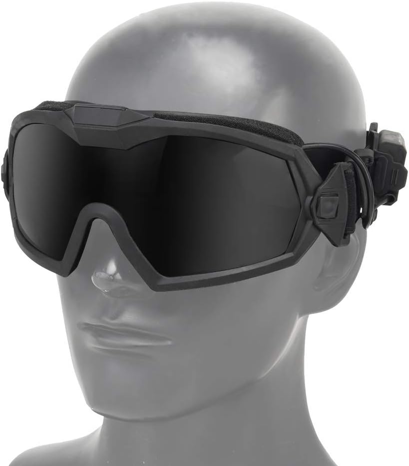 Airsoft Goggles Anti Fog with Fan and Interchangeable Lens Military Shooting Safety Goggles & Glasses for Cycling Paintball Hunting Motorcycle