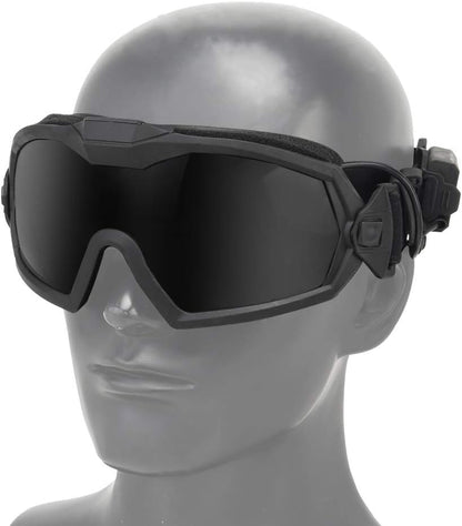Airsoft Goggles Anti Fog with Fan and Interchangeable Lens Military Shooting Safety Goggles & Glasses for Cycling Paintball Hunting Motorcycle