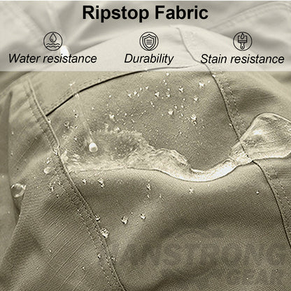 Tactical Airsoft Pants with Protection Knee Pads 10 Multiple Pockets Men Cargo Camouflage Combat Paintball Trousers Elastic Water Resistant Hook & Loop Adjuster Ripstop Heavy Duty Work Stretch