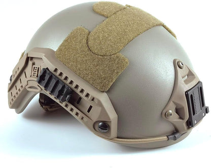 Adjustable Maritime 10 Level of Kevlar Fibre Protective Helmet Tan DE L/XL