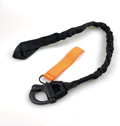 Tactical Multi-Use Adjustable Quick Release Retractable Safety Sling Lanyard for Outdoor Sports Airsoft Hiking Tan