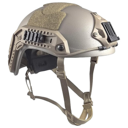 Adjustable Maritime 10 Level of Kevlar Fibre Protective Helmet Tan DE L/XL