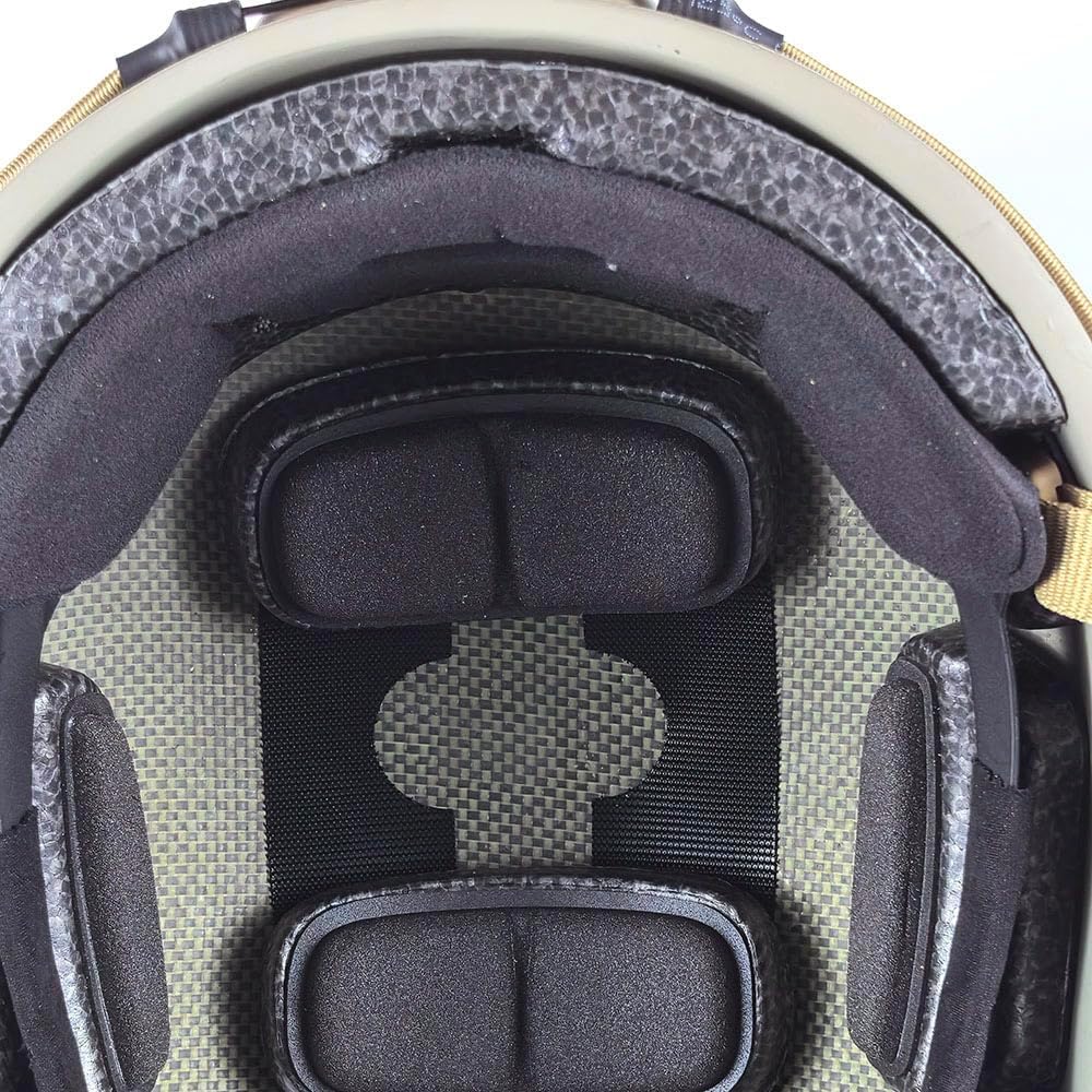 Adjustable Maritime 10 Level of Kevlar Fibre Protective Helmet Tan DE L/XL