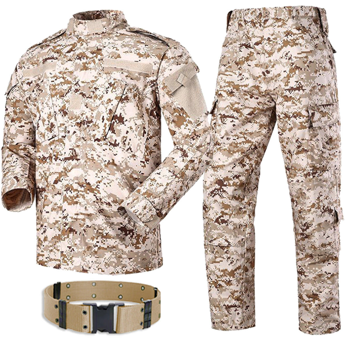 HANSTRONG GEAR Men Tactical BDU Combat Uniform Jacket Shirt & Pants Suit for Army Military Airsoft Paintball Hunting Shooting War Game