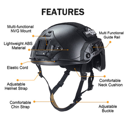 Tactical Adjustable Maritime Helmet Paintball Military Airsoft Gear Bump Hunting Shooting Combat Fast Helmets ABS Lightweight