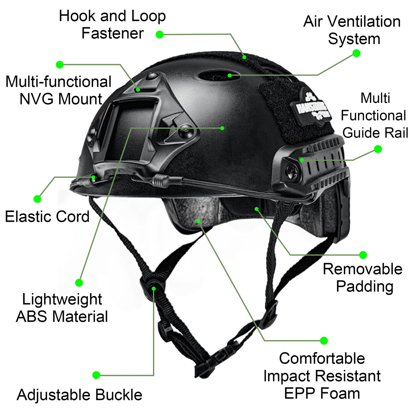 Tactical PJ Type Fast Helmet Paintball Army Military Airsoft Gear Bump Hunting Shooting SWAT Combat Helmets ABS Lightweight