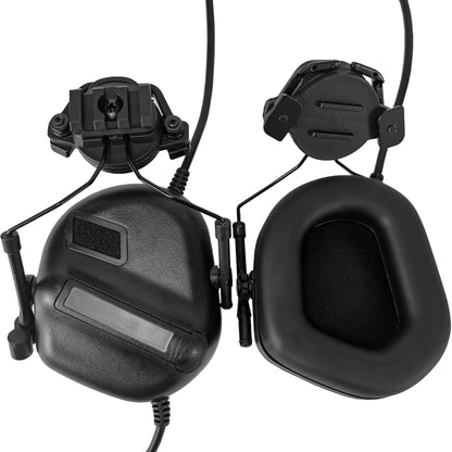 HANSTRONG GEAR Tactical Headset Unlimited Power Intercom with Microphone Waterproof Headphones Earmuff for Hunting Airsoft