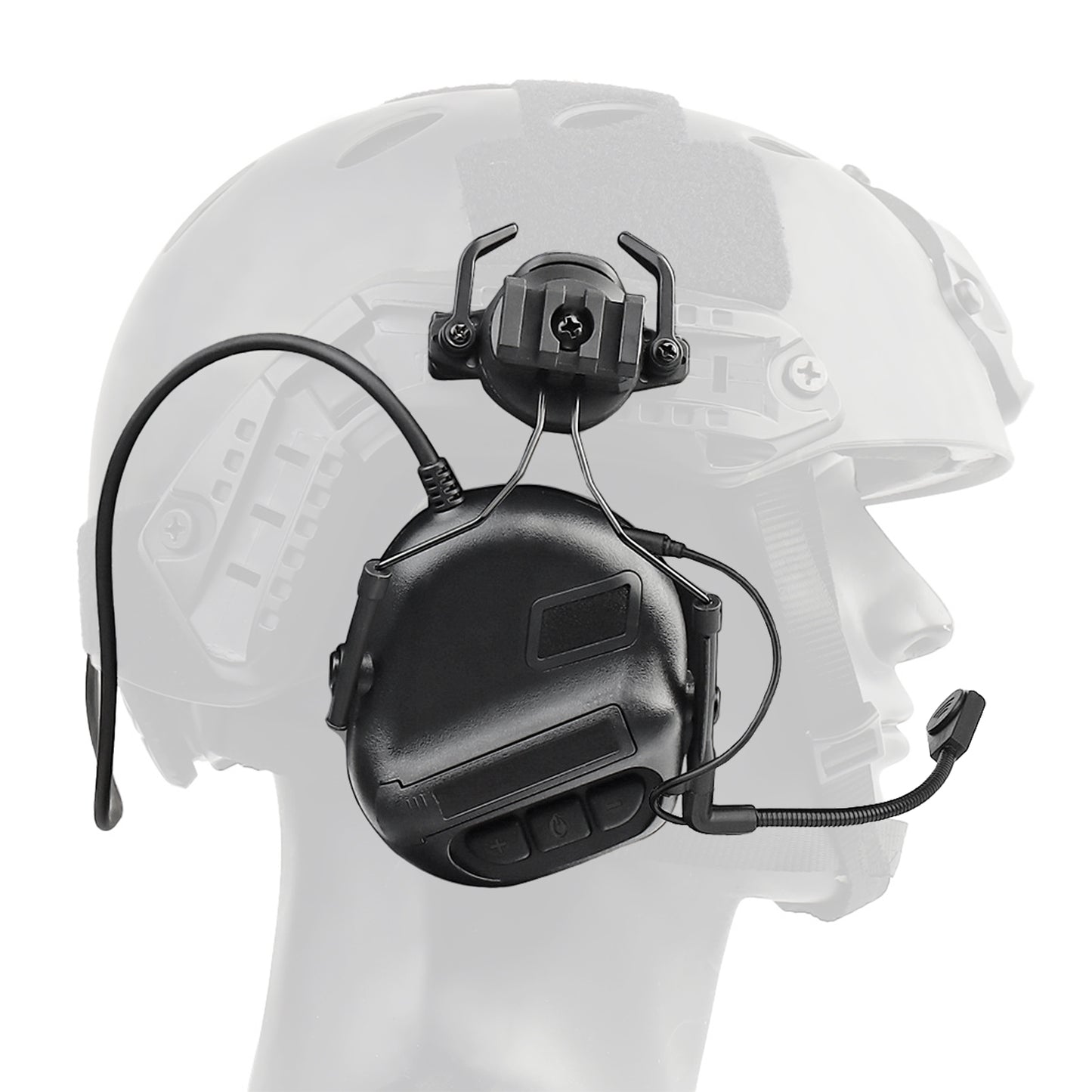 HANSTRONG GEAR Tactical Headset Unlimited Power Intercom with Microphone Waterproof Headphones Earmuff for Hunting Airsoft