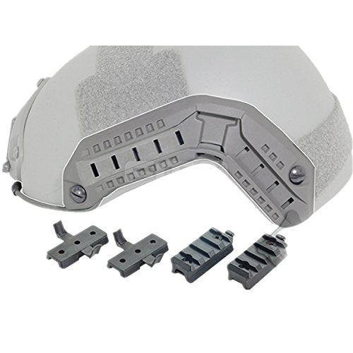 Airsoft Tactical Maritime Helmet Side Rail Set Guide Accessories for Flashlight OD
