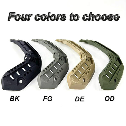 Airsoft Tactical Maritime Helmet Side Rail Set Guide Accessories for Flashlight OD