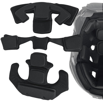 Universal Tactical Airsoft Outdoor Combat Internal Replacement Memory Foam Pad Padding Inserts Protective Mat Kits Set Accessories Compatible for Fast/Mich/ACH/USMC/PASGT/EX Helmet