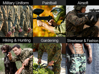 HANSTRONG GEAR Men Tactical BDU Combat Uniform Jacket Shirt & Pants Suit for Army Military Airsoft Paintball Hunting Shooting War Game