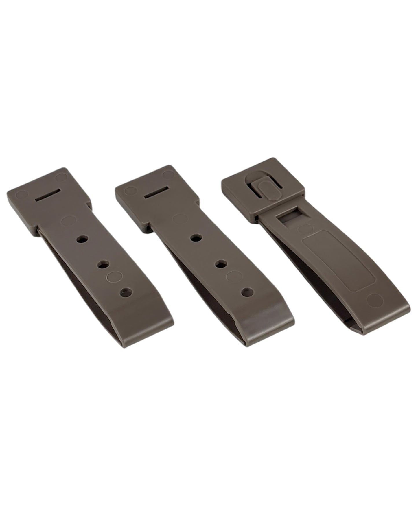 Durable Tactical Molle System 5 Inch Long Malice Clips Strap 3 Pack (5inch FG)