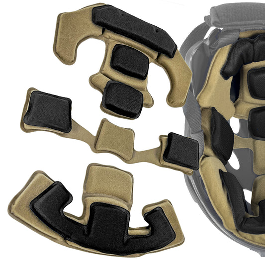 Universal Tactical Airsoft Outdoor Combat Internal Replacement Memory Foam Pad Padding Inserts Protective Mat Kits Set Accessories Compatible for Fast/Mich/ACH/USMC/PASGT/EX Helmet