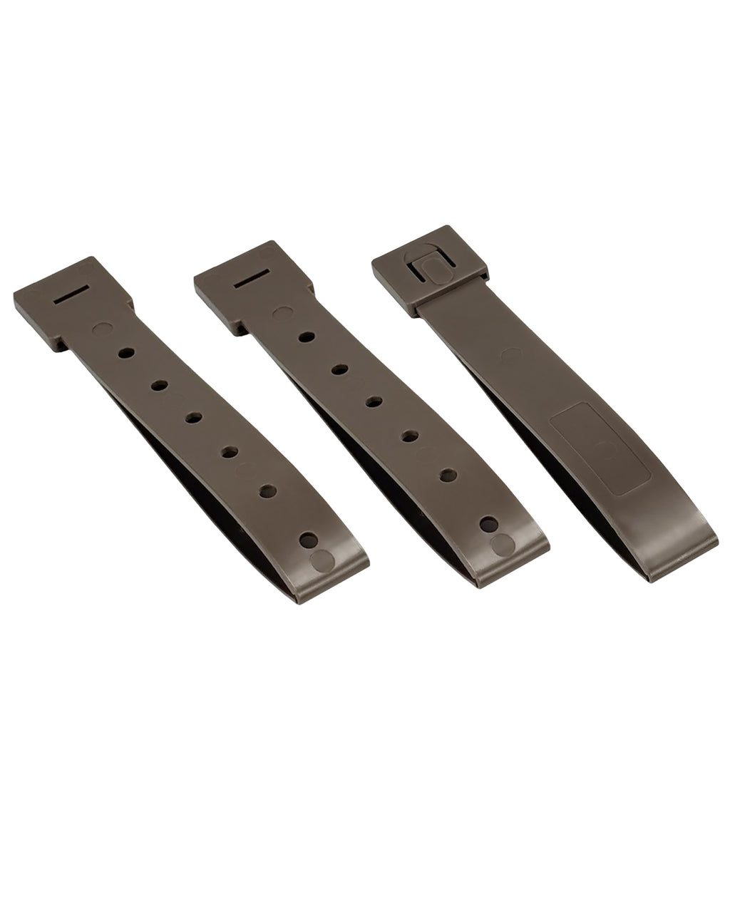 Durable Tactical Molle System 5 Inch Long Malice Clips Strap 3 Pack (5inch FG)