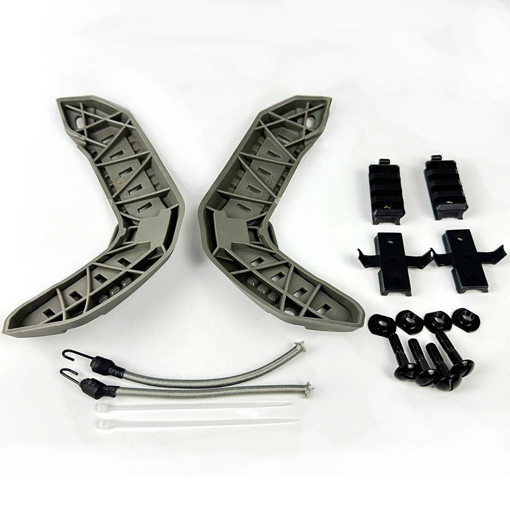 Airsoft Tactical Maritime Helmet Side Rail Set Guide Accessories for Flashlight OD