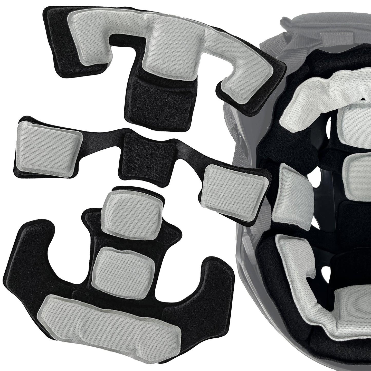 Universal Tactical Airsoft Outdoor Combat Internal Replacement Memory Foam Pad Padding Inserts Protective Mat Kits Set Accessories Compatible for Fast/Mich/ACH/USMC/PASGT/EX Helmet