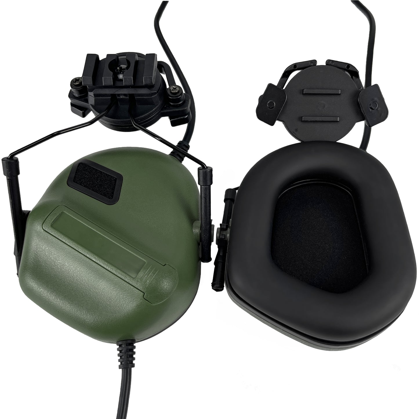 HANSTRONG GEAR Tactical Headset Unlimited Power Intercom with Microphone Waterproof Headphones Earmuff for Hunting Airsoft