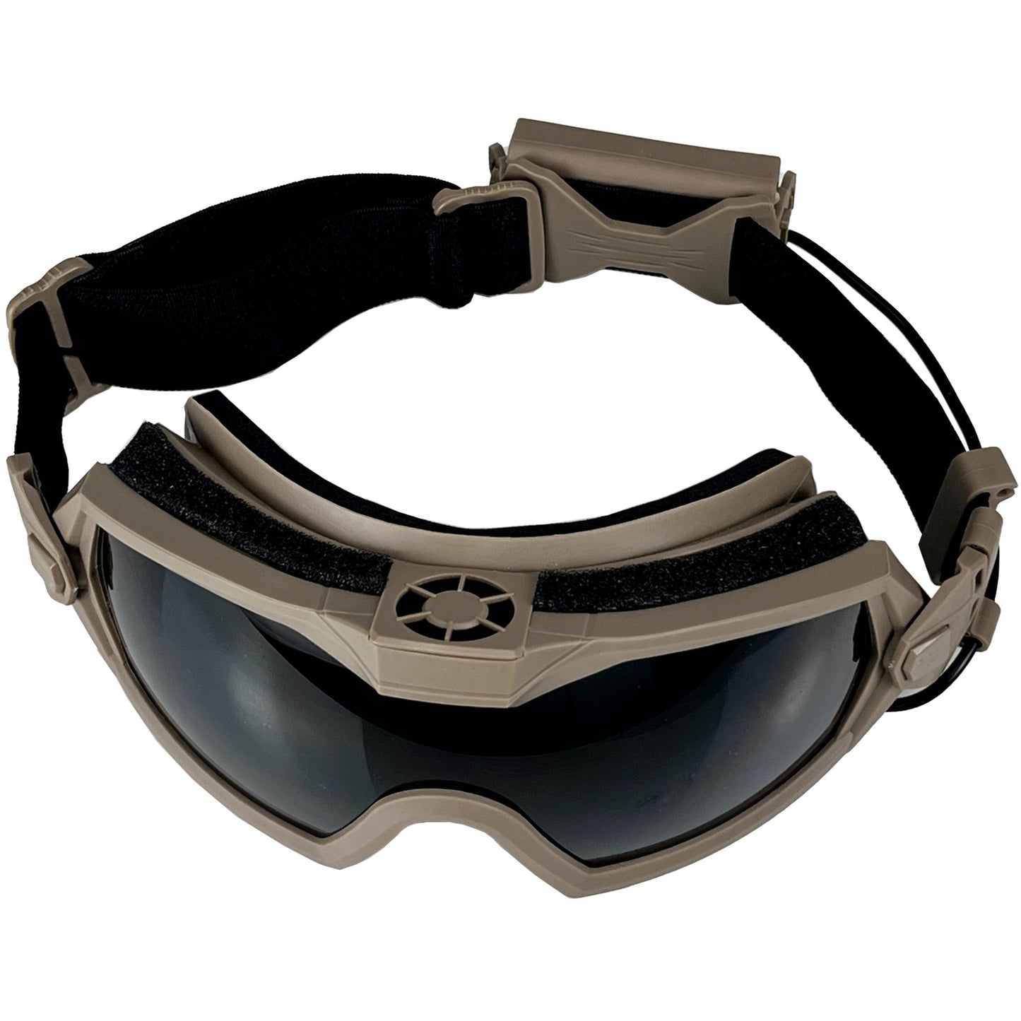 Airsoft Goggles Anti Fog with Fan and Interchangeable Lens Military Shooting Safety Goggles & Glasses for Cycling Paintball Hunting Motorcycle