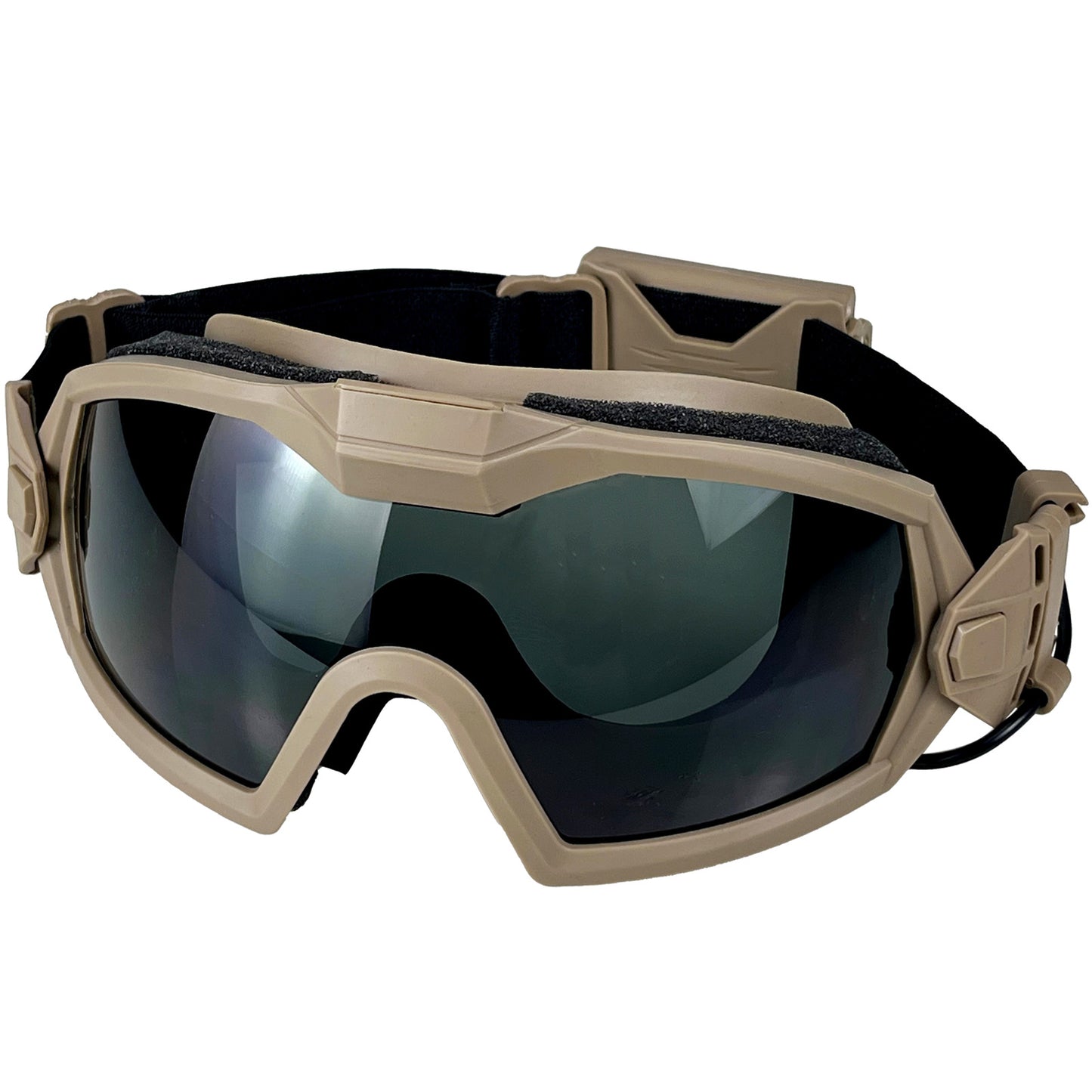 Airsoft Goggles Anti Fog with Fan and Interchangeable Lens Military Shooting Safety Goggles & Glasses for Cycling Paintball Hunting Motorcycle