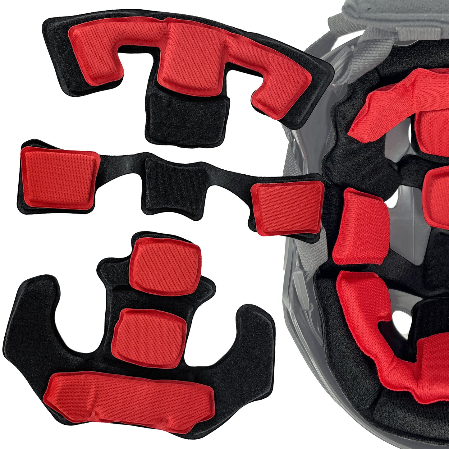 Universal Tactical Airsoft Outdoor Combat Internal Replacement Memory Foam Pad Padding Inserts Protective Mat Kits Set Accessories Compatible for Fast/Mich/ACH/USMC/PASGT/EX Helmet