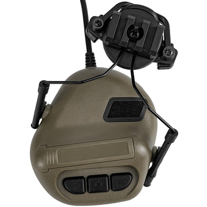 HANSTRONG GEAR Tactical Headset Unlimited Power Intercom with Microphone Waterproof Headphones Earmuff for Hunting Airsoft